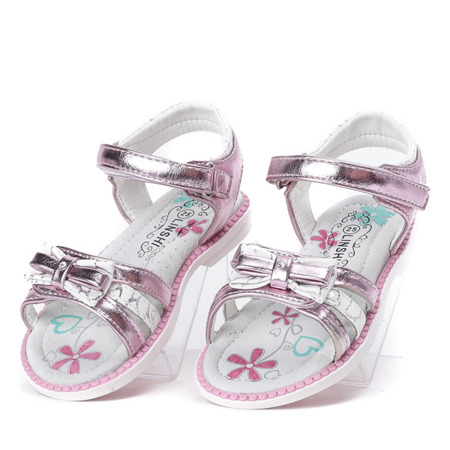 Fioletowo-białe sandały dziewczęce Linette- Obuwie