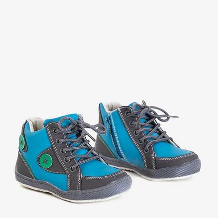 Niebiesko-szare dziecięce sportowe buty Kuzia - Obuwie
