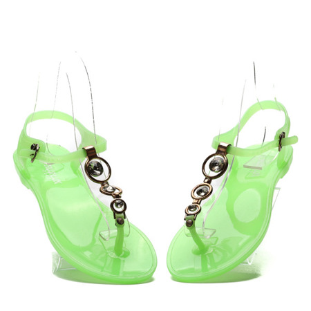 Zielone sandały Tossertine - Obuwie