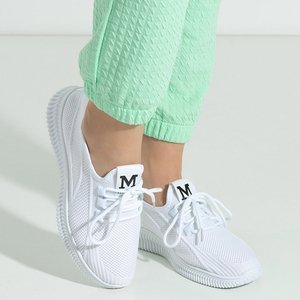 Białe damskie sportowe buty Vretiela - Obuwie