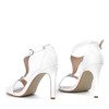 Białe sandały na wysokiej szpilce Rosie - Obuwie