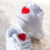 Białe sneakersy na platformie Jenifer - Obuwie
