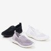 Białe sportowe buty damskie typu slip - on Boreia - Obuwie