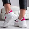 Białe sportowe buty z różową wstawką Miasea - Obuwie