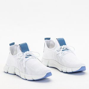 Biało- niebieskie sportowe buty damskie Baym - Obuwie