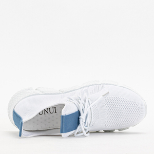 Biało- niebieskie sportowe buty damskie Baym - Obuwie