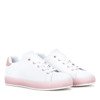 Biało - różowe tenisówki Ivye - Obuwie