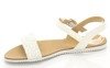 Biało-srebrne sandały Sykittan - Obuwie