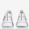 Biało - szare buty sportowe z holograficznymi wstawkami Shavona - Obuwie