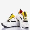 Biało-żółte sportowe buty damskie Punch Love - Obuwie