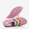 Ciemnoróżowe sportowe buty damskie typu slip - on Sweet Rainbow - Obuwie