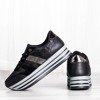 Czarne buty sportowe na platformie Joachima - Obuwie