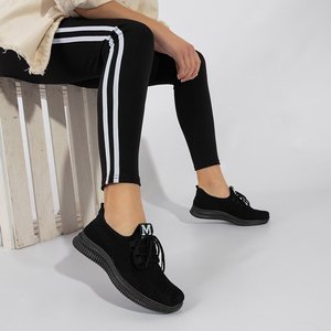 Czarne damskie sportowe buty Vretiela - Obuwie