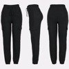 Czarne spodnie cargo z lekkiego materiału - Spodnie