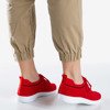 Czerwone buty sportowe damskie Allefosia - Obuwie