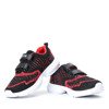 Dziecięce czarno-czerwone sportowe buty Agota - Obuwie