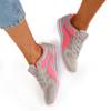 Jasnoszare sportowe buty damskie z różowymi wstawkami Kannasi - Obuwie