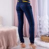 Jeansowe spodnie z zakładkami - Spodnie