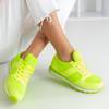 Neonowe zielone buty sportowe Fantazi - Obuwie