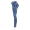 Niebieskie spodnie jeansowe z dziurami - Spodnie