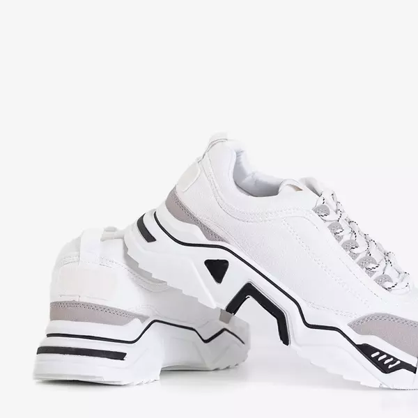 OUTLET Białe damskie sportowe buty Eridan - Obuwie