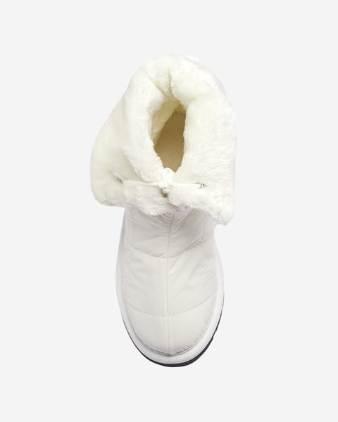 Royalfashion Białe damskie buty a'la śniegowce Amirfu