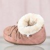 Różowe damskie buty a'la śniegowce Eskimos - Obuwie
