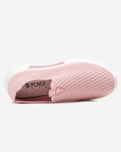 Różowe damskie buty sportowe slip-on Palomena - Obuwie