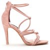 Różowe damskie sandały na szpilce Nagrassi - Obuwie