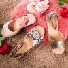 Różowe sandały damskie a'la espadryle Truly Yours - Obuwie