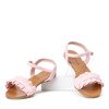 Różowe sandały na płaskiej podeszwie Tilda - obuwie 