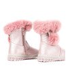 Różowe śniegowce dziewczęce Snowdrop - Obuwie
