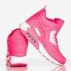 Różowo-białe damskie buty sportowe za kostkę Verna - Obuwie