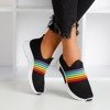 Wielokolorowe sportowe buty damskie typu slip - on Rainbow - Obuwie