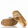 Złote klapki gumowe Gatasole - Obuwie