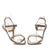Złote sandały z cyrkoniami Farretes - Obuwie