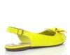 Żółte damskie sandały lakierowane z kokardką Telliqa - Obuwie