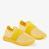 Żółte sportowe buty damskie typu slip - on Andalia - Obuwie