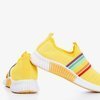 Żółte sportowe buty damskie typu slip - on Rainbi - Obuwie