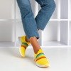 Żółte sportowe buty damskie typu slip - on Rainbow - Obuwie
