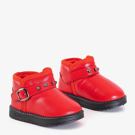 Дитячі червоні снігові черевики з пряжкою Malian - Взуття