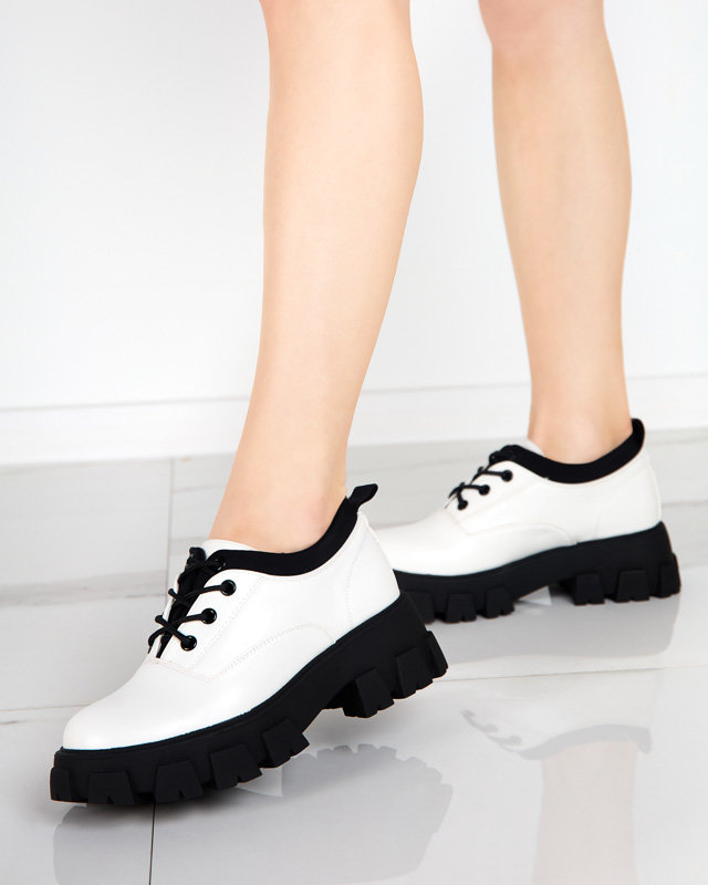 OUTLET Жіноче взуття з екошкіри білого кольору Ozud-Footwear