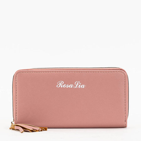 Рожевий жіночий гаманець з бахромою