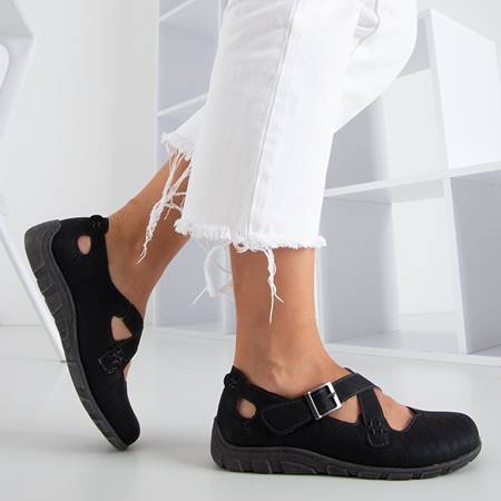 Жіноче чорне взуття на липучках Grazena - Взуття