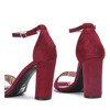 Босоніжки на високих підборах Maroon Livia - Взуття 1