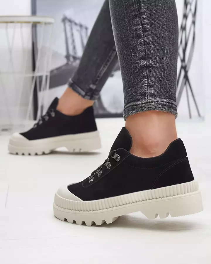 Чорне жіноче спортивне взуття, як кросівки Ohos - Взуття
