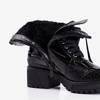 Чорні жіночі черевики з лакованим покриттям Vuqe - Взуття
