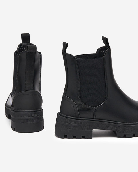 Чорні жіночі чоботи на масивній підошві Beretica - Взуття