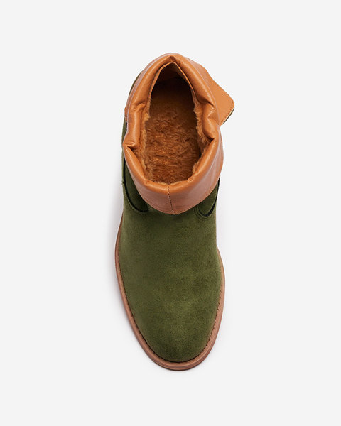 Ковбойські черевики на платформі в зеленому кольорі Bluestone - Взуття