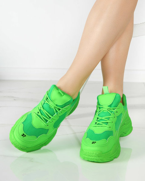 Неонові зелені жіночі спортивні кросівки Ully- Footwear